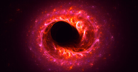 3D rendering abstract round light background