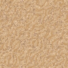 Seamless pattern beige waves of the sand on a light brown background