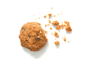 Oatmeal cookie with crumbs