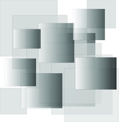 Gray squares with gradient effect, modern cover design. Background and texture of black geometric shapes.