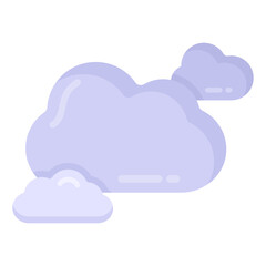
A flat design icon of windy weather

