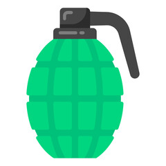 
A grenade icon in flat style

