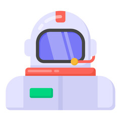 
An astronaut flat editable icon design

