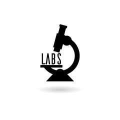 Medical Lab icon with shadow
