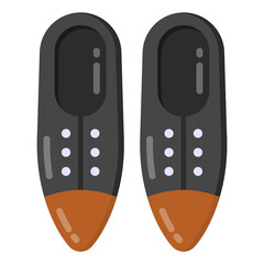 
A fashion shoes icon in flat style

