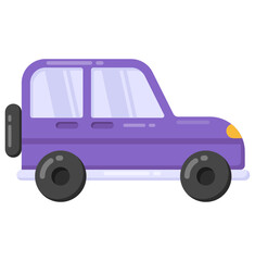 
Car vector icon in flat design 

