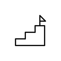 Podium, rank, Award. School,Education, back to school thin line icon. Outline icons collection.simple symbols for web, app, application and graphic design element isolated on white background