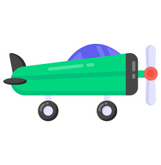 
Flat chopper icon vector, helicopter vector  

