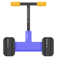 
A self balance scooter icon, editable vector 

