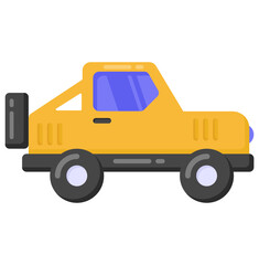 
Sedan vector icon in flat design 

