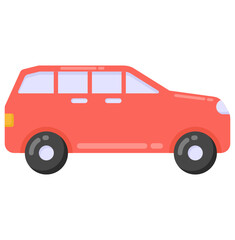 
Sedan vector icon in flat design 

