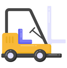 
A stairs truck icon in editable design

