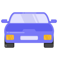 
Comfortable car vector icon in flat design 

