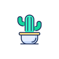 Cactus Plant icon in vector. Logotype