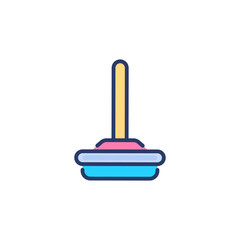 Toilet Plunger icon in vector. Logotype