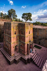 Lalibela, Ethiopia. Famous Rock-Hewn Church of Saint George - Bete Giyorgis