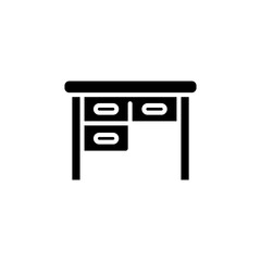 Table icon in vector. Logotype