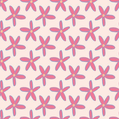 flower petal seamless repeat pattern design