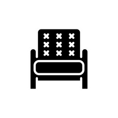 Couch icon in vector. Logotype