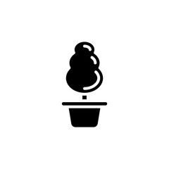 Home Plant icon in vector. Logotype