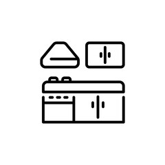 Kitchen icon in vector. Logotype