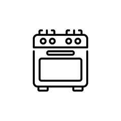 Oven icon in vector. Logotype