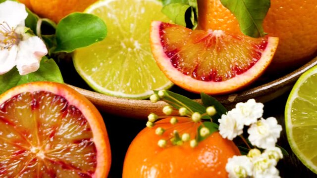 composition of various citrus fruit