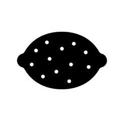 Lemon (fruit) vector icon illustration