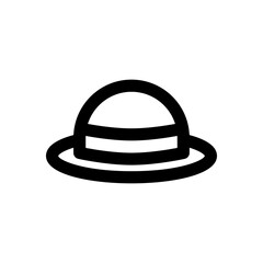 hat women icon line style vector