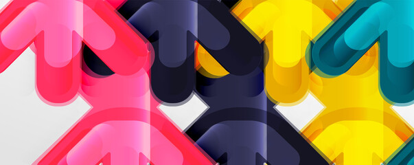 Abstract glossy crosses background for business or technology presentations, internet posters or web brochure covers