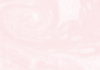 Abstract artsy backdrop. Decorative glamour pink acrylic marble texture. Glam theme, festive brand, creative poster. Marbling background. Liquid ink on wet surface. Light rose marbled paper.