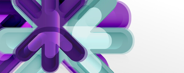 Abstract glossy crosses background for business or technology presentations, internet posters or web brochure covers