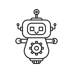 robot icon. bot sign. vector illustration