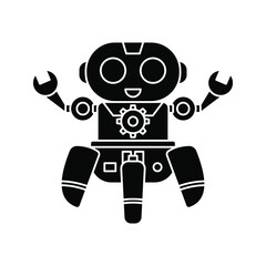 robot icon. bot sign. vector illustration