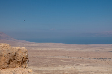 Desert landscape of Israel, Dead Sea, Jordan.
