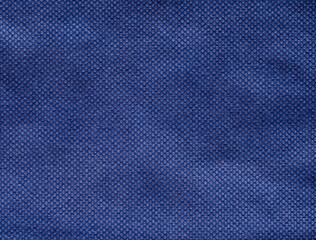 Navy blue texture background of nonwoven fabric