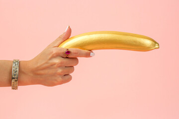 Golden colored banana