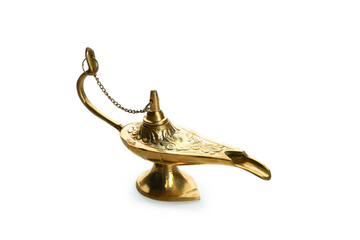 Magic Ramadan lamp isolated on white background