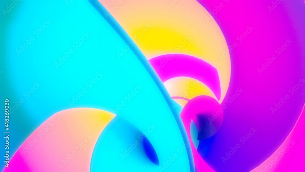 Poster abstract 3d rendering of creative design 3d flow shape in bright colors. liquid wave backgrounds. se