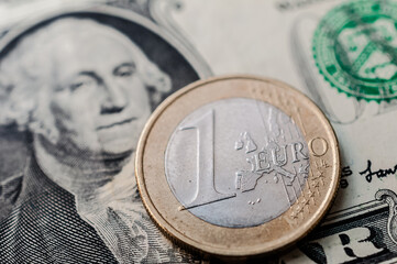 Porträt auf der 1 US Dollar Banknote