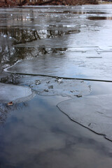 ice on river