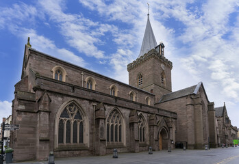 Fototapeta na wymiar St. John's Kirk , one of Scotland's most important burgh churches and the oldest building still standing in Perth , Scotland
