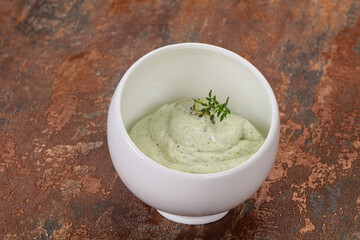 Cottage cream snack with herbs
