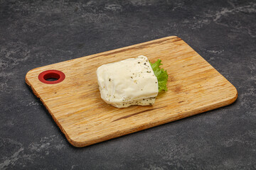 Halloumi cheese with mint for grill