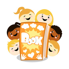 Children's book cartoon. Vector illustration.