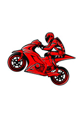 motorcycles racers biker vector illustration design