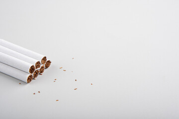cigarette on white background