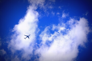 Flug durch die Wolken