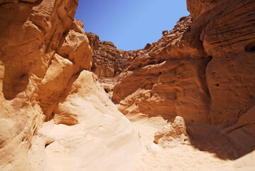 Canyon in Sinai desert, Egypt.