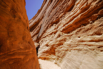 Canyon in Sinai desert, Egypt.